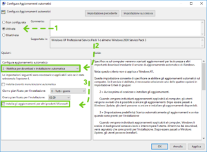GPEDIT.MSC disabilitare gli aggiornamenti automatici in Windows 10 pro professional 2